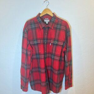 Carhartt Original Fit Men's 100% Cotton Hubbard Flannel Long Sleeve Shirt XXL